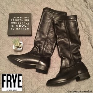 Frye Black Leather Riding Boots US 6 NWT